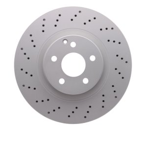 Mercedes-Benz CL550 Brake Rotor (1) - Front - R1 Concepts - Drilled GeoMET - `07-`13